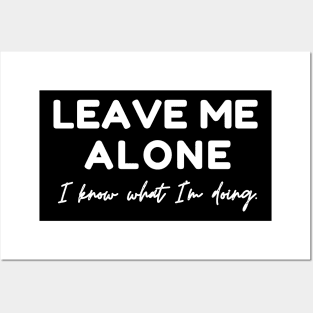 Leave Me Alone I know What I'm doing Posters and Art